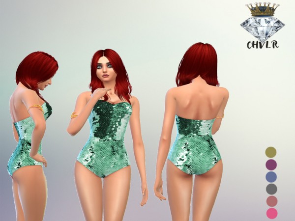  The Sims Resource: Sequin Swimwear by MadameChvlr
