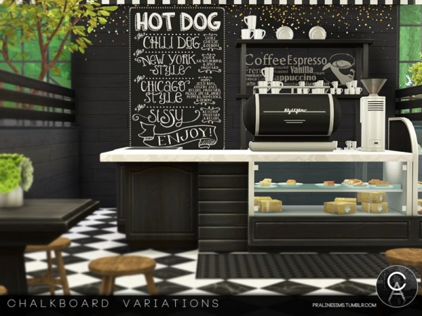  The Sims Resource: Chalkboard Variations by Pralinesims