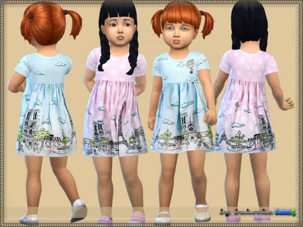  The Sims Resource: Dress Tenderness Paris by bukovka