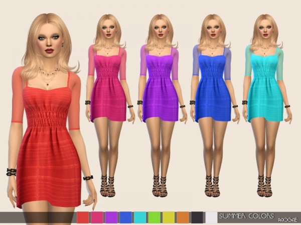  The Sims Resource: Summer Colors dress by Paogae