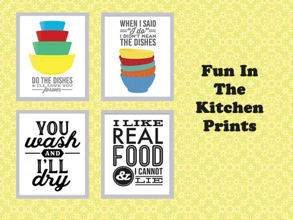  The Sims Resource: Fun In The Kitchen Prints by Rosannep
