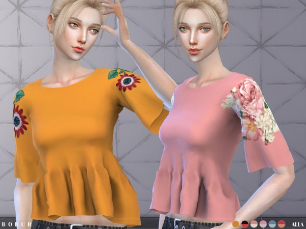  The Sims Resource: Alla blouse by Bobur3