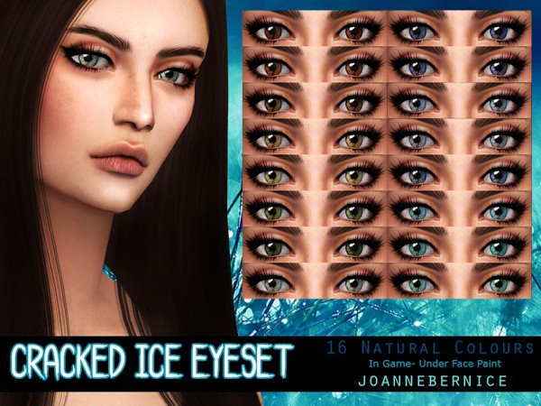  The Sims Resource: Cracked Ice Eyeset by joannebernice