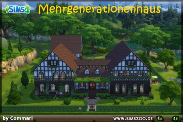  Blackys Sims 4 Zoo: More generations house by Commari