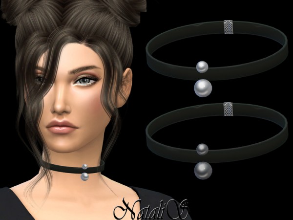  The Sims Resource: NataliS Double pearl choker