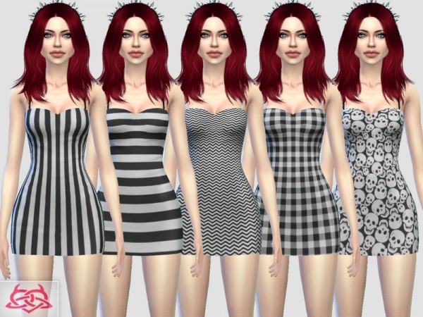  The Sims Resource: Mini dress 3 recolor 3 by Colores Urbanos