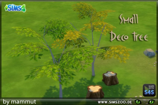  Blackys Sims 4 Zoo: Small deco tree by mammut