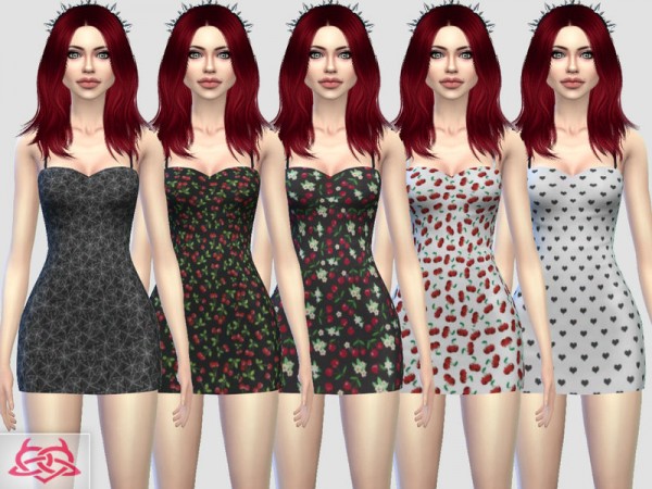  The Sims Resource: Mini dress 3 recolor 3 by Colores Urbanos