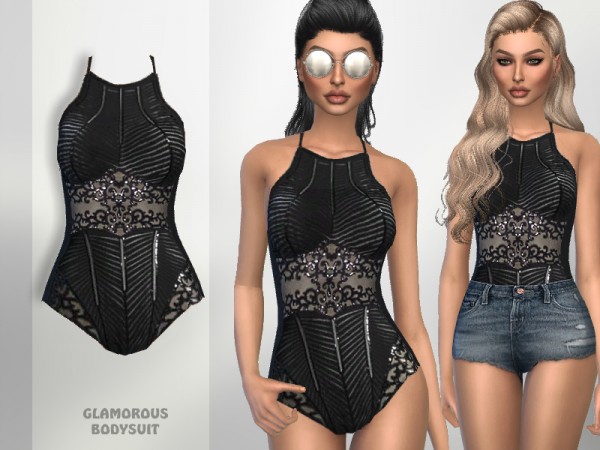  The Sims Resource: Glamorous Bodysuit by Puresim