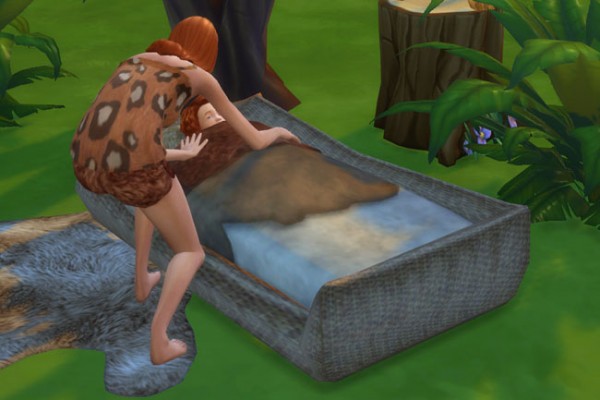  Blackys Sims 4 Zoo: Toddlers Bed Fur by mammut