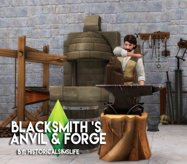  History Lovers Sims Blog: Blacksmith set