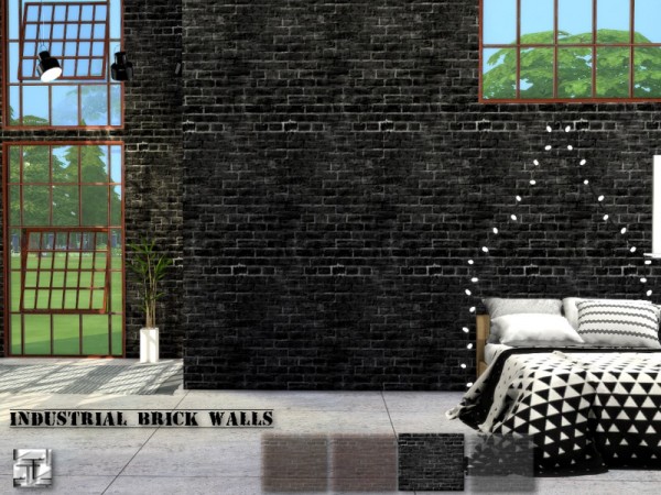  The Sims Resource: Industrial Brick Walls by .Torque