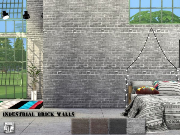  The Sims Resource: Industrial Brick Walls by .Torque
