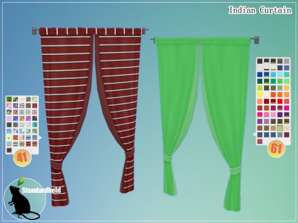  Simsworkshop: Indian Curtain by Standardheld