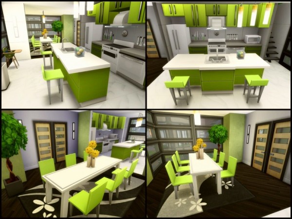  The Sims Resource: Greenish house by sparky