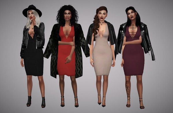 Aveline Sims: Kenzie dress • Sims 4 Downloads
