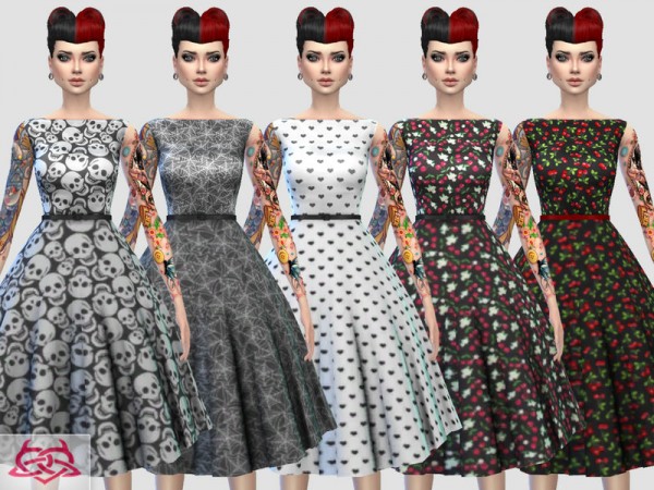  The Sims Resource: Eugenia dress recolor 3 by Colores Urbanos