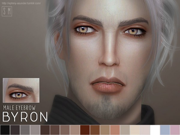  The Sims Resource: Byron   Male Eyebrows by Screaming Mustard