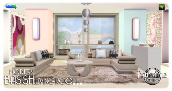 Jom Sims Creations: Livingroom Basish