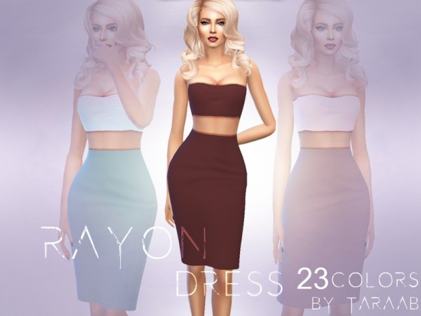  The Sims Resource: Rayon Dress by taraab