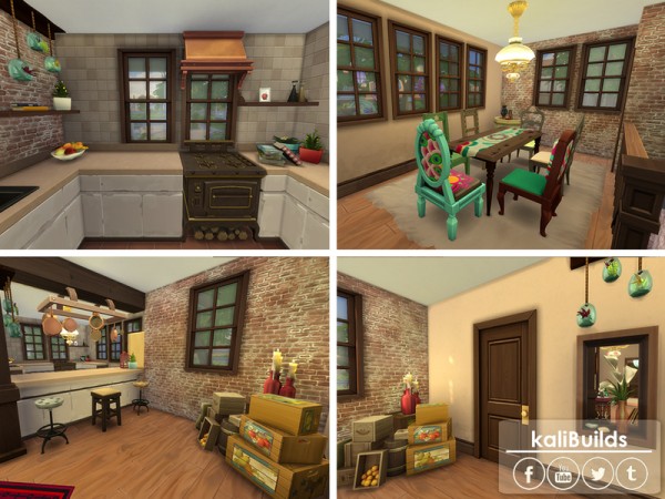  The Sims Resource: Bohemian Family House by kaly t07