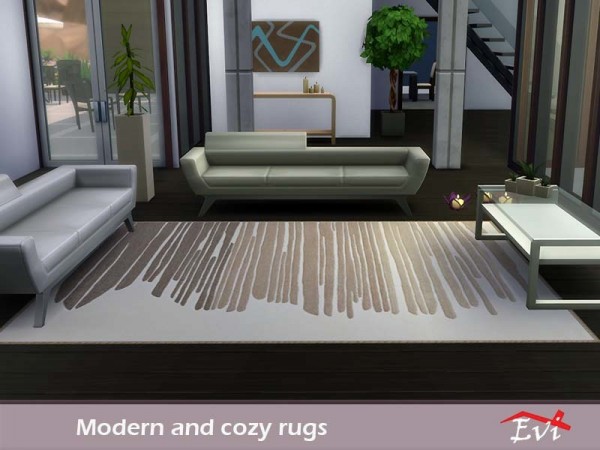  The Sims Resource: Modern and Cozy rugs by evi
