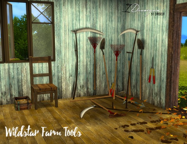  Sims 4 Designs: Wildstar Farm Tools converted