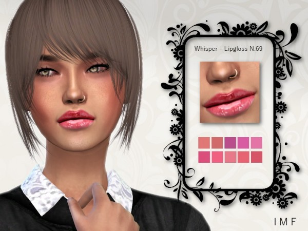  The Sims Resource: Whisper Lipgloss N.69 by IzzieMcFire