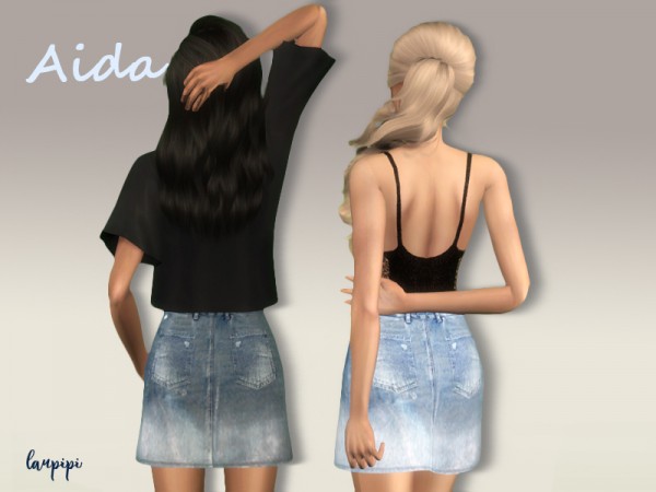  The Sims Resource: Aida skirt by laupipi