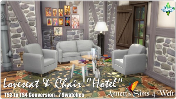  Annett`s Sims 4 Welt: Loveseat & Chair Hotel