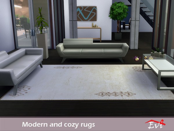  The Sims Resource: Modern and Cozy rugs by evi