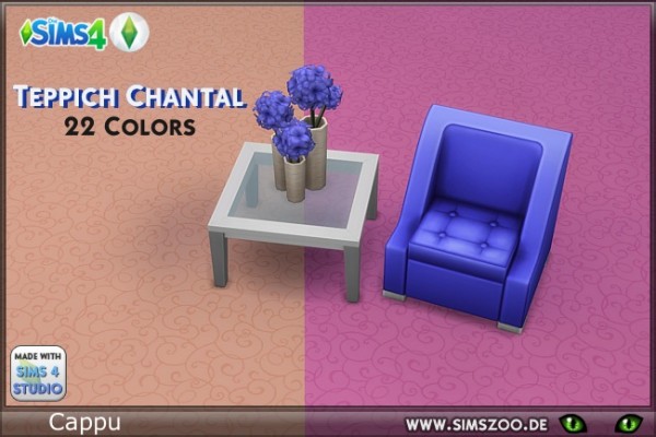  Blackys Sims 4 Zoo: Chantal rugs Cappu