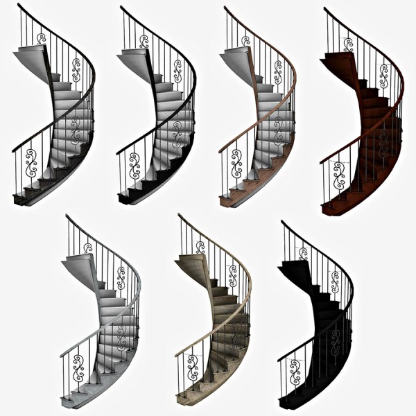  Leo 4 Sims: Spiral Stairs