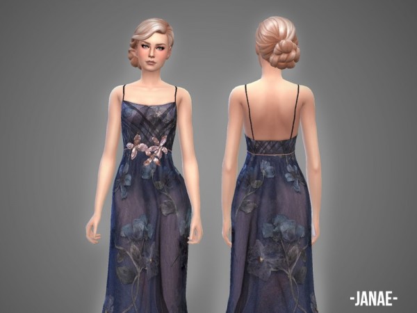  The Sims Resource: Janae   gown by April