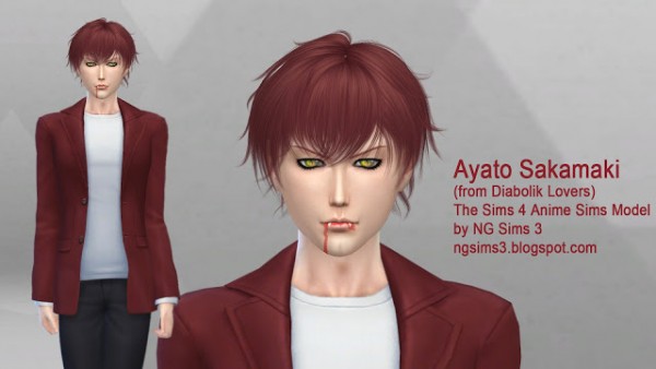 NG Sims 3: Ayato Sakamaki • Sims 4 Downloads