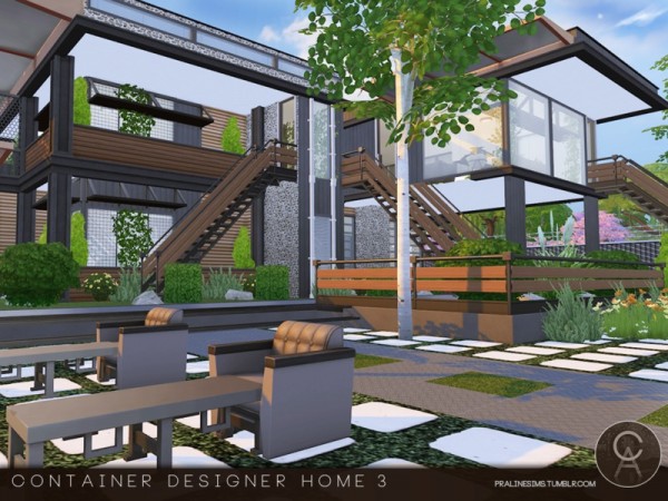  The Sims Resource: Container Designer Home 3 by Pralinesims