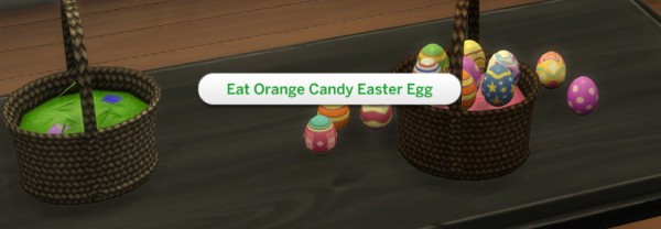  Mod The Sims: Functional Easter Basket with Edible Easter Eggs by icemunmun