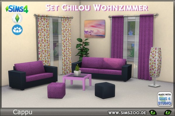  Blackys Sims 4 Zoo: Chilou livingroom by Cappu