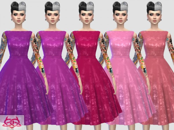  The Sims Resource: Eugenia dress recolor 1 by Colores Urbanos