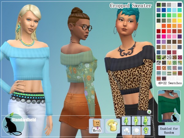  Simsworkshop: Cropped Sweater by Standardheld