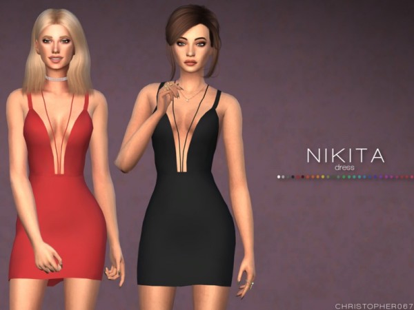  The Sims Resource: Nikita Dress by Christopher 067