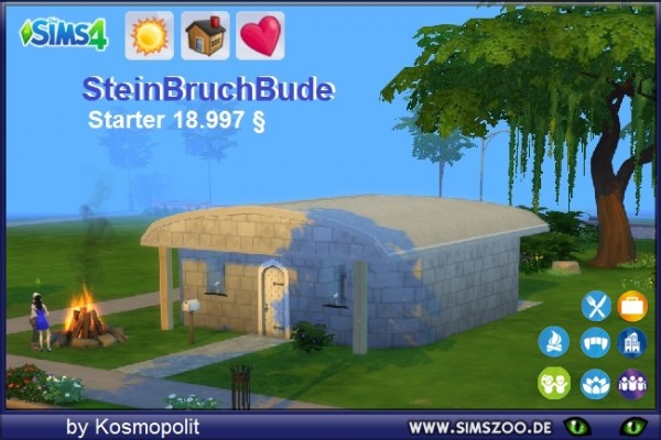 Blackys Sims 4 Zoo: Steinbruchbude by Kosmopolit