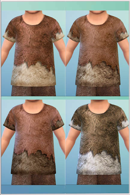  Blackys Sims 4 Zoo: Fur Top and Shorts by mammut
