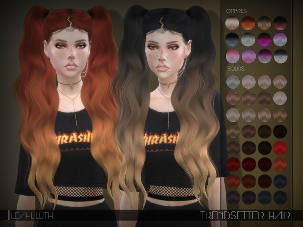  The Sims Resource: LeahLillith Trendsetter Hair