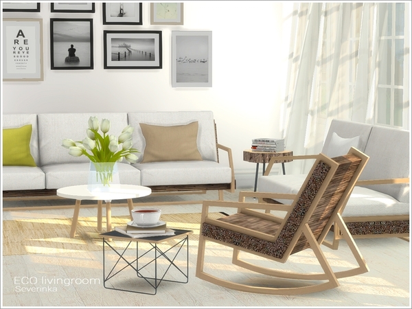  The Sims Resource: ECO livingroom by Severinka