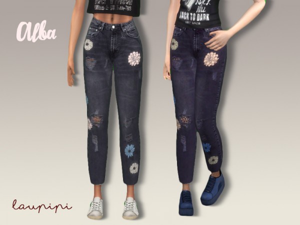  The Sims Resource: Alba jeans by Laupipi