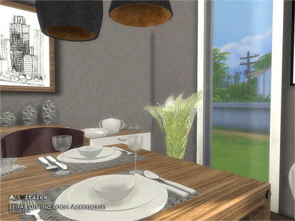  The Sims Resource: Leifar Dining Room Accessories by ArtVitalex