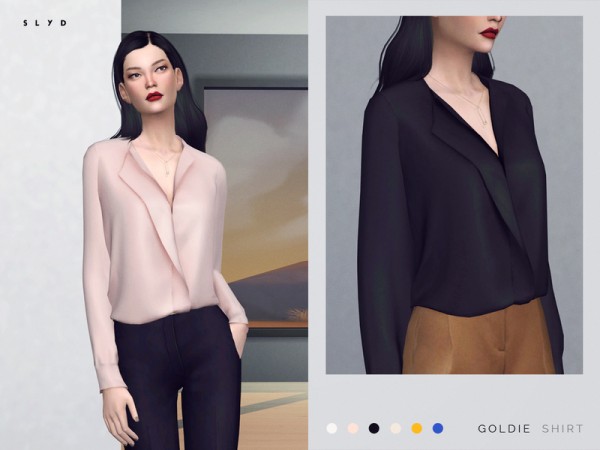  The Sims Resource: Goldie Shirt by SLYD