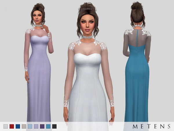  The Sims Resource: Eleanor Dress by Metens