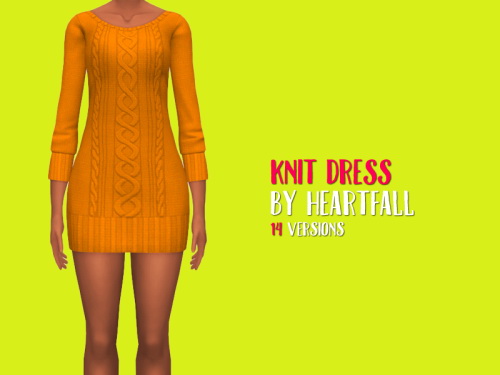  Simsworkshop: Knit Dress by heartfall